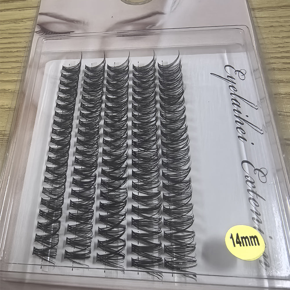 👁️✨ 5 Rows of 40D Cluster Segmented Lashes – DIY Lash Extension Set
