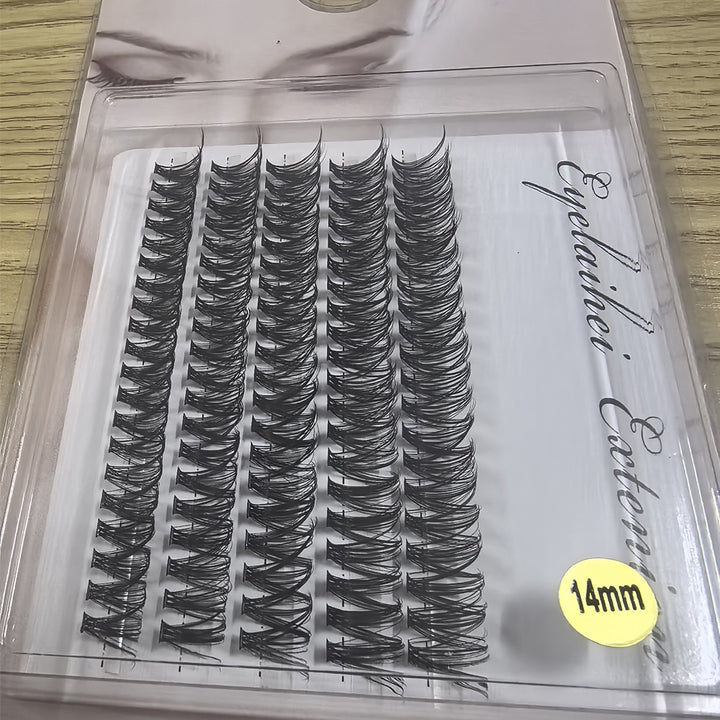 👁️✨ 5 Rows of 40D Cluster Segmented Lashes – DIY Lash Extension Set