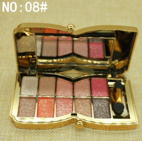 ✨ Student Girl Latin Dance Glitter Eyeshadow Palette – 12 Colors Matte & Pearlescent Set ✨