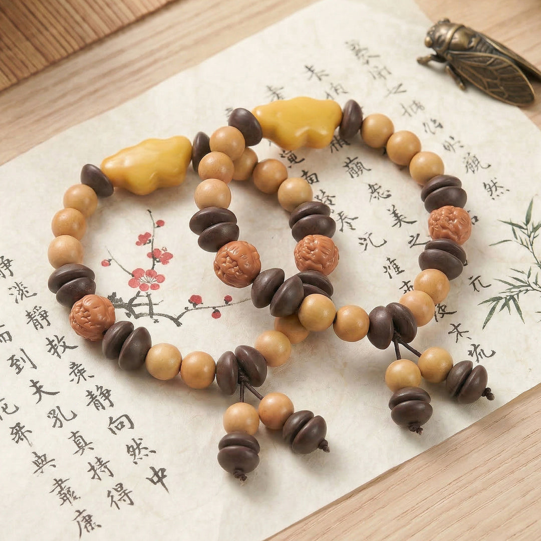 Chinese Herbal Bead Bracelet – Lightweight Wellness Jewelry