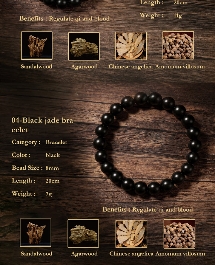Chinese Herbal Bead Bracelet – Lightweight Wellness Jewelry