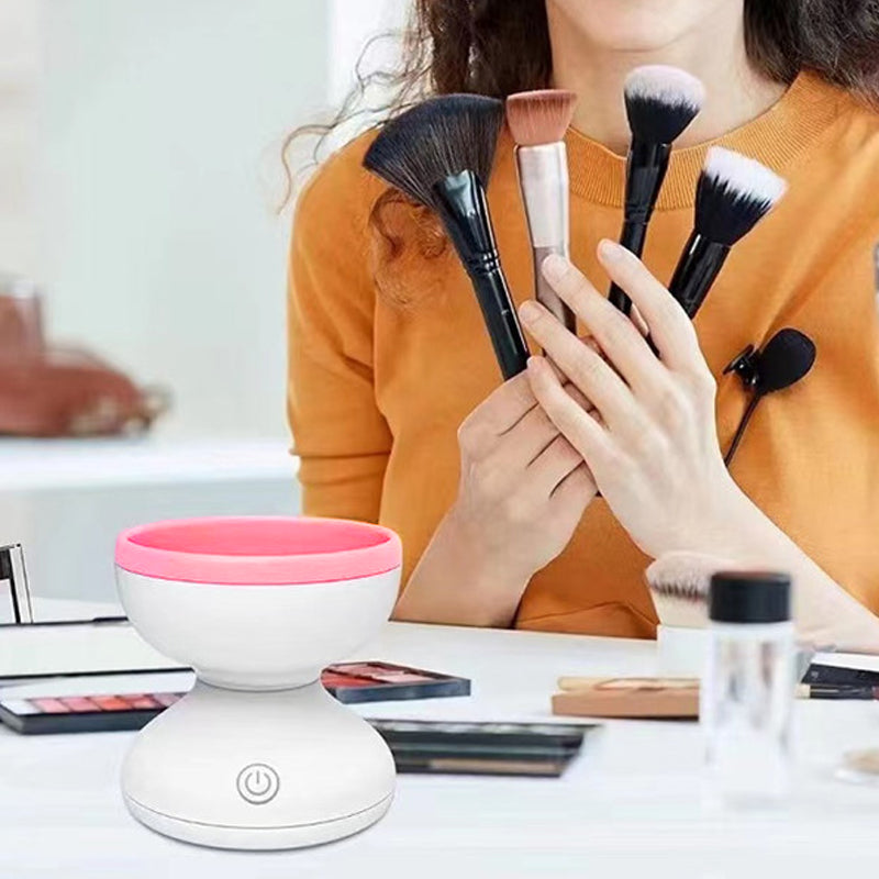 ✨ Portable USB Makeup Brush Cleaner — Automatic Washing Tool 💄🧼⚡