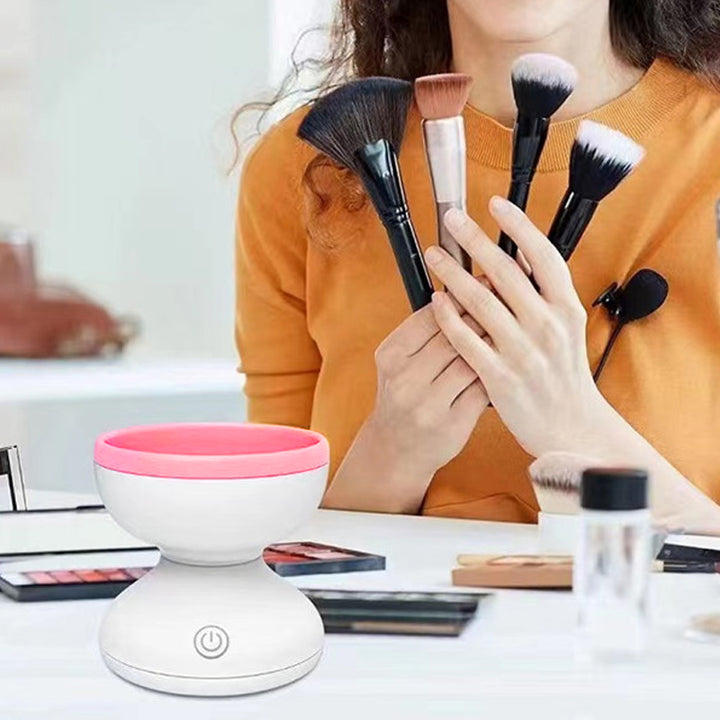 ✨ Portable USB Makeup Brush Cleaner — Automatic Washing Tool 💄🧼⚡