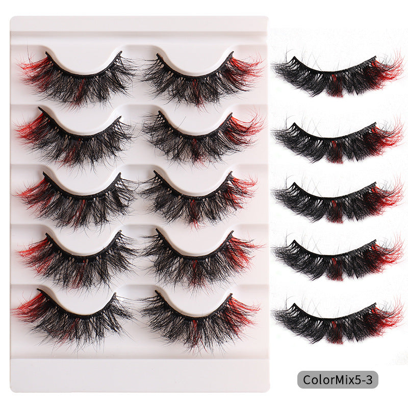 👁️✨ Fashion High Color Fried Curly Eyelashes – Thick Fluffy Faux Mink Lashes