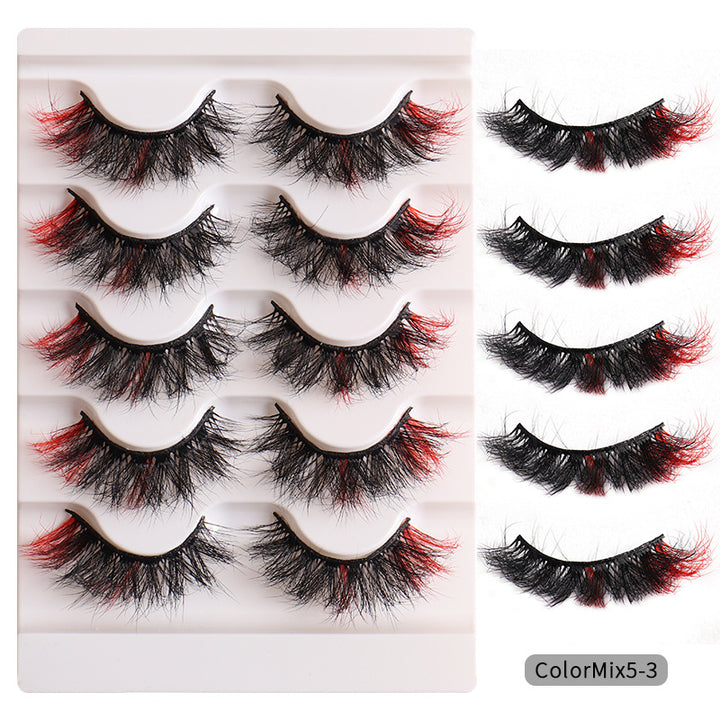 👁️✨ Fashion High Color Fried Curly Eyelashes – Thick Fluffy Faux Mink Lashes