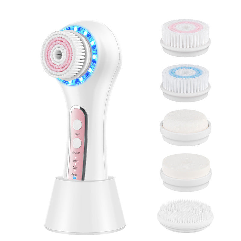 💖🧼 Rechargeable Rotary Multifunctional Cleansing Apparatus | 5-in-1 Facial Cleanser