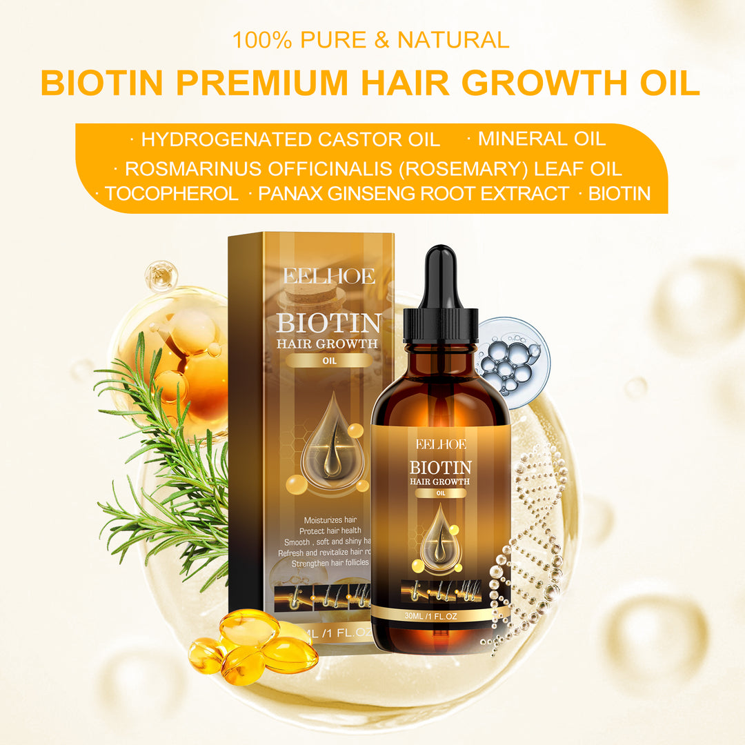 ✨ Nourishing & Soothing Hair Care Essential Oil — Biotin Formula 💆‍♀️🌿