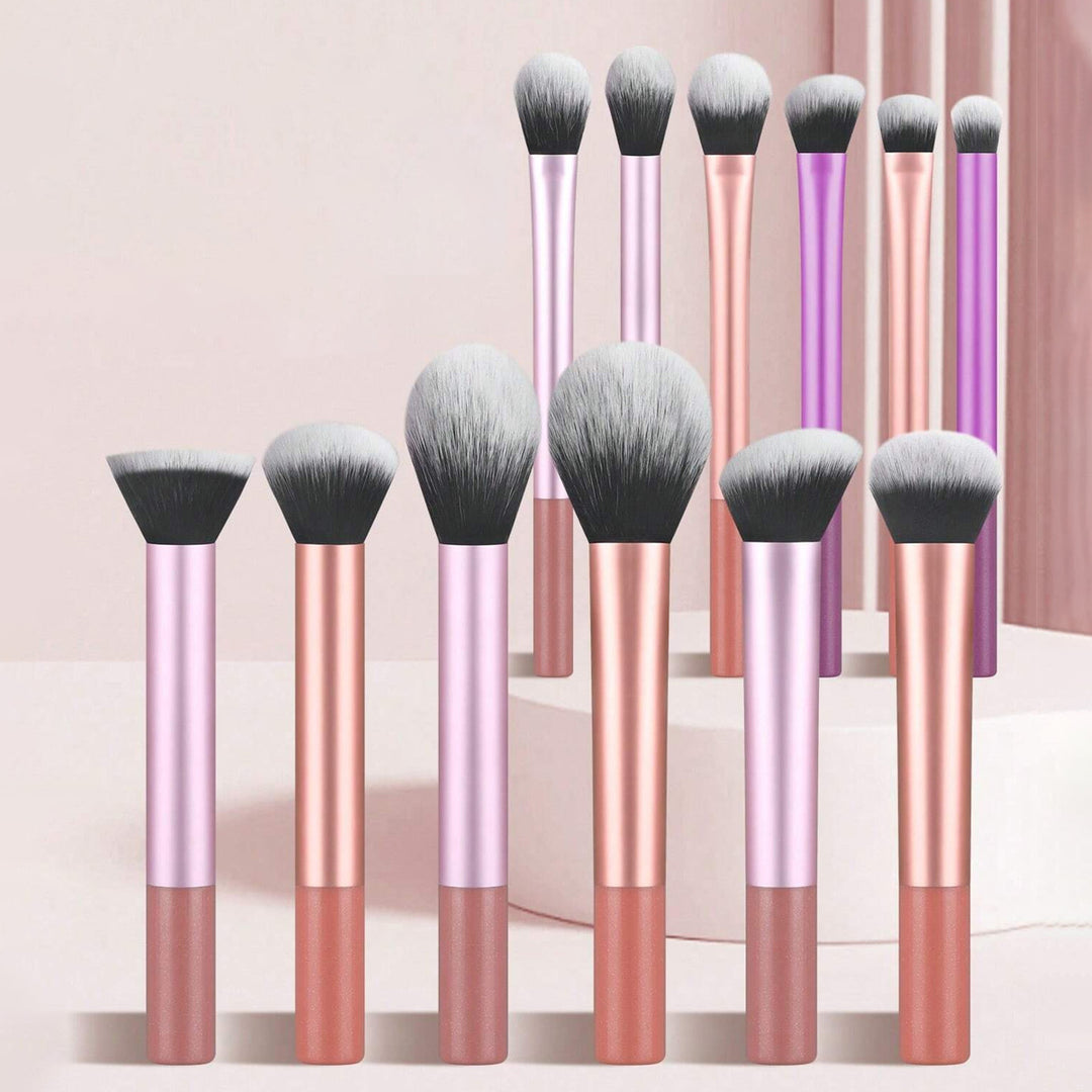 ✨ 8 Long Tube Makeup Brush Set — Multicolor Beauty Tools 💄🌈