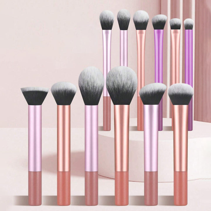 ✨ 8 Long Tube Makeup Brush Set — Multicolor Beauty Tools 💄🌈