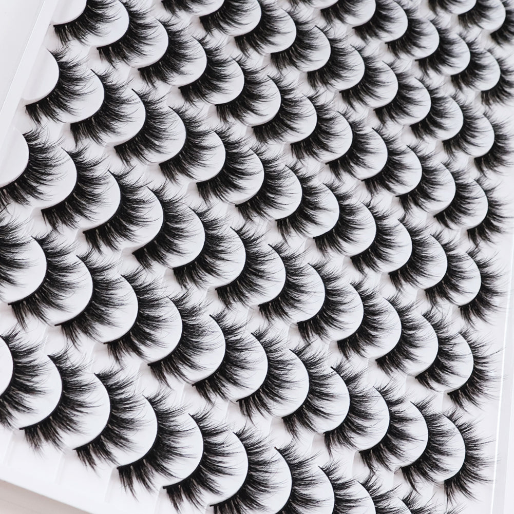 👁️✨ 3D False Eyelashes – Multi-Layered Realistic Soft & Comfortable Lashes