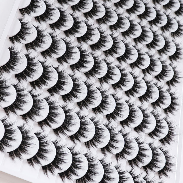 👁️✨ 3D False Eyelashes – Multi-Layered Realistic Soft & Comfortable Lashes