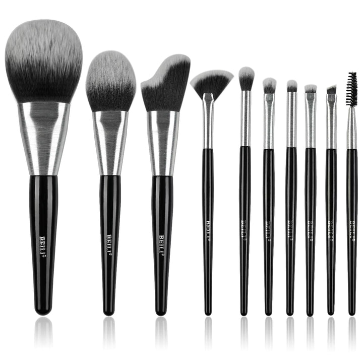 ✨ 10-Piece Professional Makeup Brush Set — New Design Brushed Tube 💄