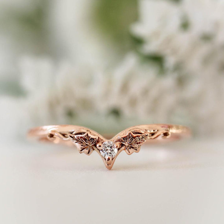 Women’s Rose Gold Plated Engagement Ring – European & American Diamond-Encrusted Design