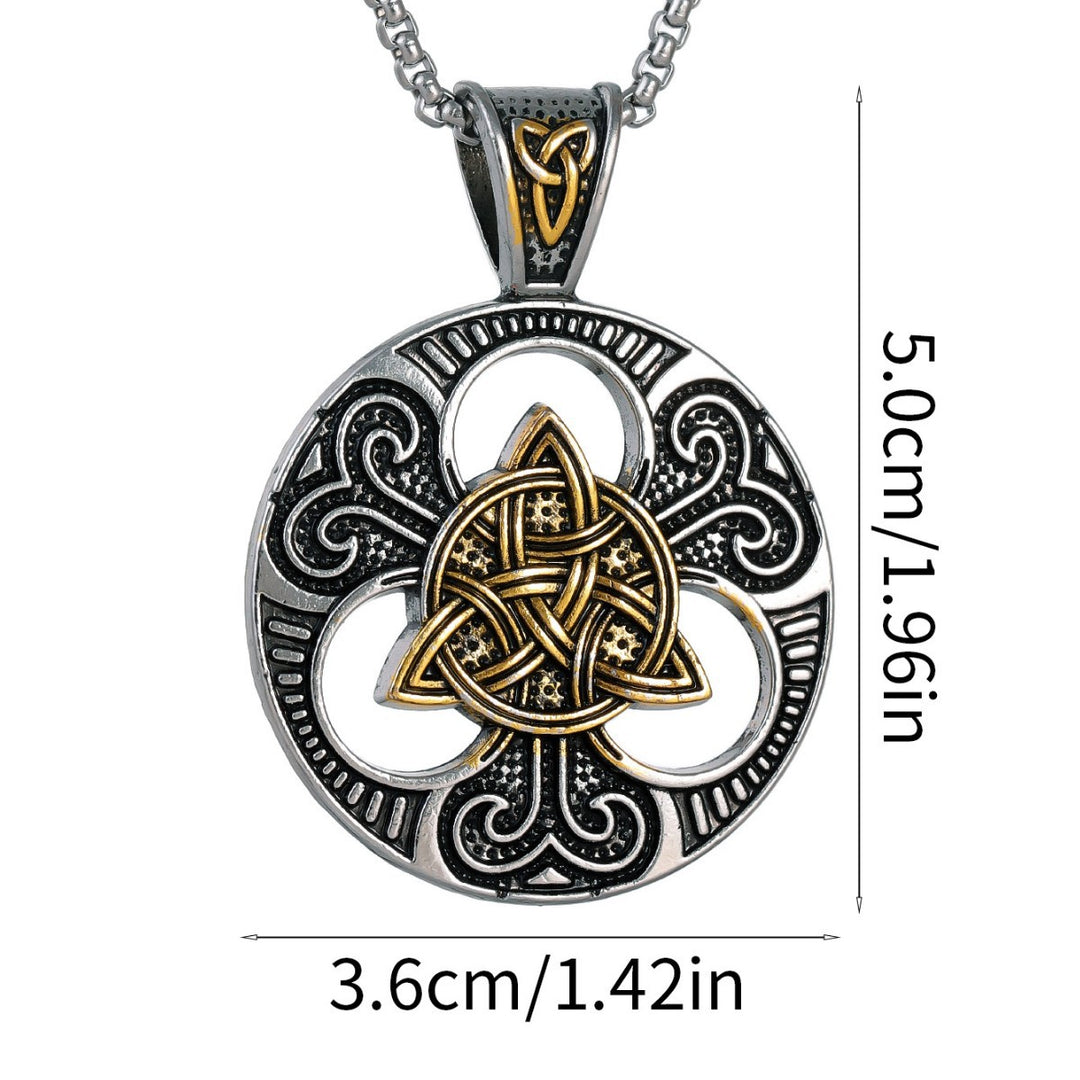 Unisex Vintage Viking Necklace – Nordic Style Metal Pendant Jewelry