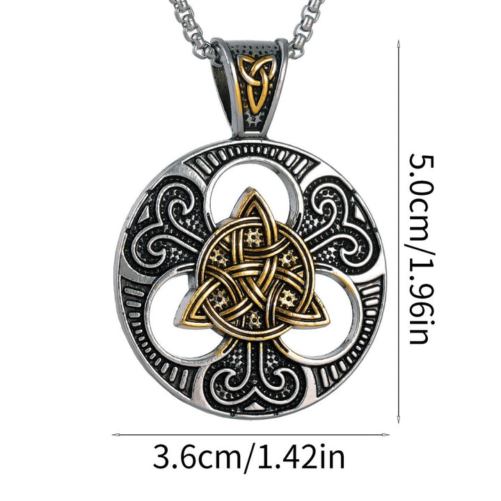 Unisex Vintage Viking Necklace – Nordic Style Metal Pendant Jewelry