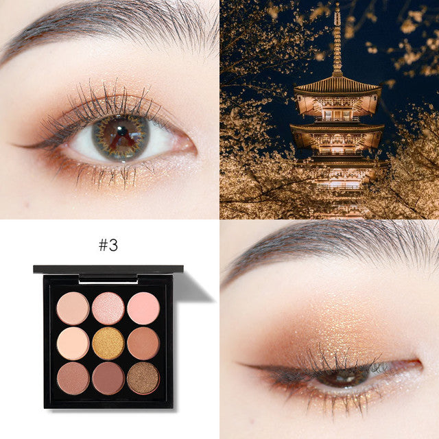 ✨ 9-Color Pumpkin & Dirty Orange Eyeshadow Palette – Matte INS Style Makeup Set ✨
