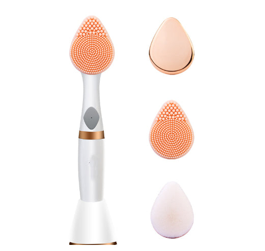 💖🧼 Three-in-One Multifunctional Face Wash Brush | Electric Facial Cleansing & Makeup Care Device