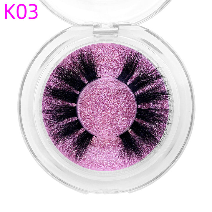 👁️✨ 8D Mink Hair False Eyelashes – Thick Handmade Volume Lash Set