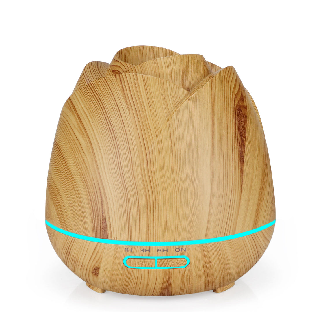 ✨✨ Light Wood Grain 400ml Colorful Light Rose Humidifier