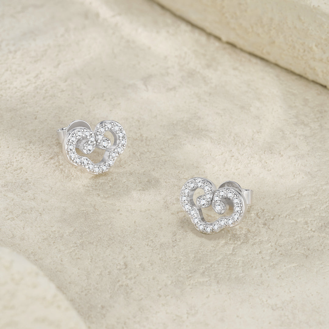 Luxury Minimalist Moissanite Stud Earrings – Platinum-Plated S925 Silver