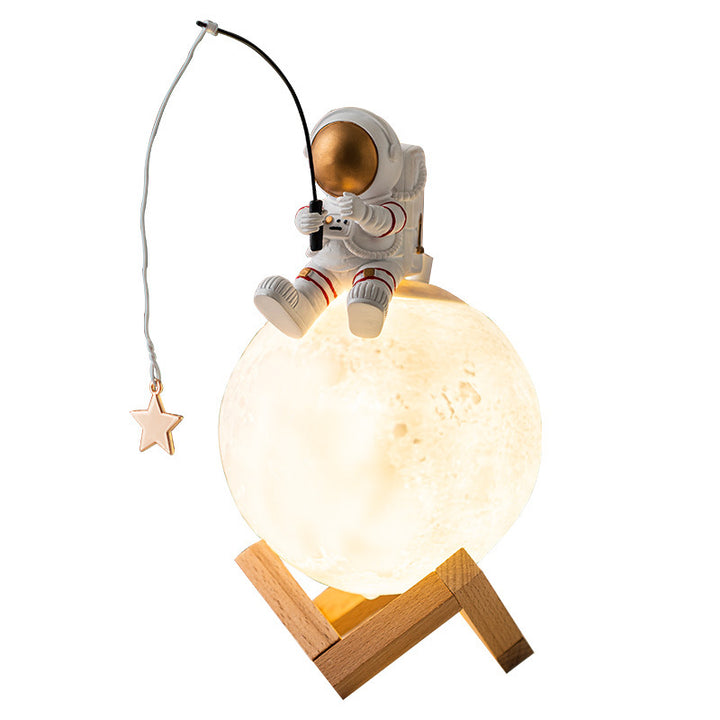 👨‍🚀🌌 Astronaut Figurine Humidifier | Nordic Resin Night Light Mist Decor ✨