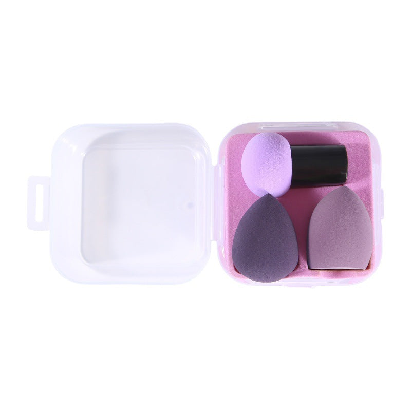 🥚💄 Fashionable Mushroom Head Beauty Egg Cushion Puff Set – Multi-Shape Makeup Sponge Kit (Wet & Dry)