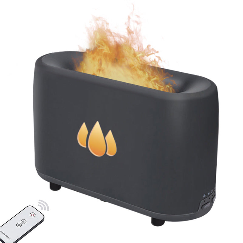 🔥 Simulated Flame Aromatherapy Machine | Ultrasonic Humidifier & Essential Oil Diffuser