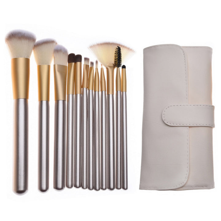 ✨ Beige Champagne Makeup Brush Set — 24-Piece Luxury Beauty Kit 💄🥂