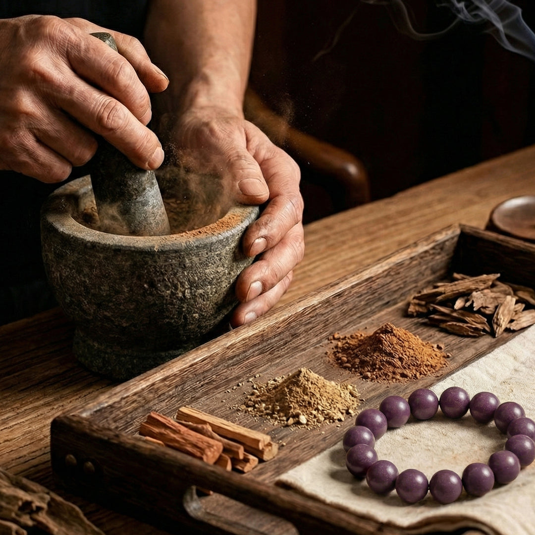 Chinese Herbal Bead Bracelet – Lightweight Traditional Wellness Jewelry