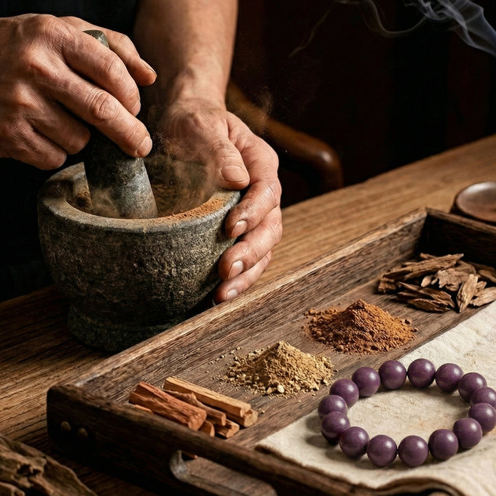 Chinese Herbal Bead Bracelet – Lightweight Traditional Wellness Jewelry
