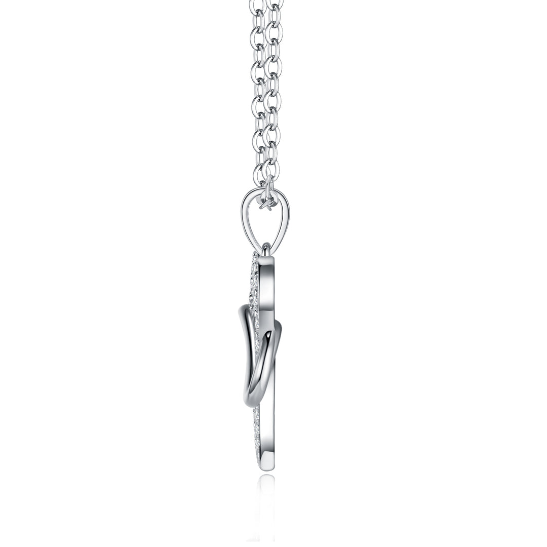 Luxury Minimalist Heart Moissanite Pendant Necklace – Gold-Plated S925 Silver