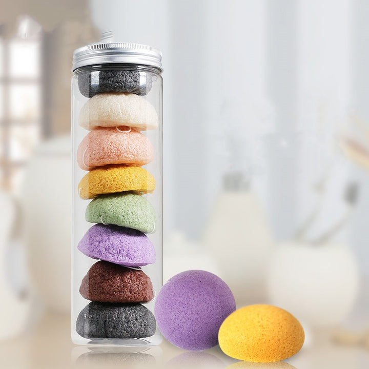 🌿💧 Konjac Plant Face Cleansing Puff | Eco-Friendly Facial Cleanser Sponge Set