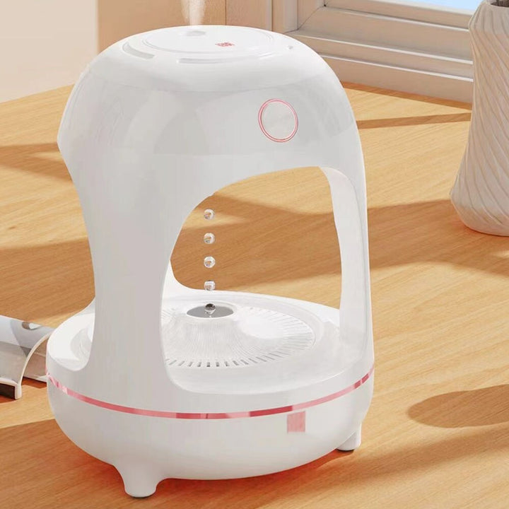 💧✨ Anti-Gravity Water Drop Humidifier | LED Night Light Fountain Mist Lamp 🌊