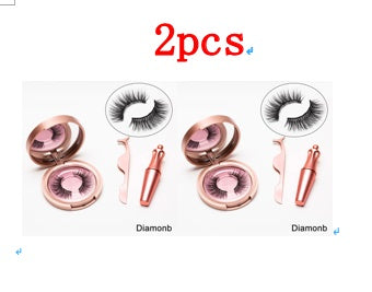 🧲👁️ Natural Long Lasting Magnetic Eyeliner & Magnetic False Eyelashes Set – 5 Pairs with Tweezers & Mirror Case