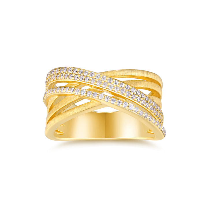 💍 Engraved Minimalist Moissanite Ring – Gold-Plated S925 Silver (7g, Sizes 5–9) 💍