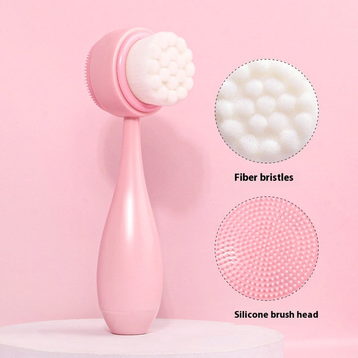 💖🧼 Facial Wash Set | Coral Fleece Hair Band + Cleansing Brushes (3/4-Piece Set)