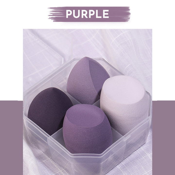 🥚💄 Beauty Egg Set (4PCS) – Seamless Makeup Sponge with Storage Box | Hygienic & Flawless Blend