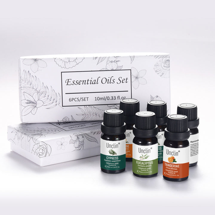 ✨ 10ml Six-Piece Aromatherapy Essential Oil Set — Natural Botanical Collection 🌿💧
