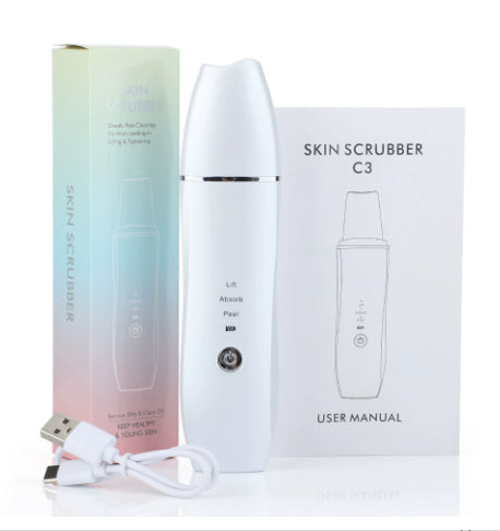 💖🌀 Ultrasonic Skin Spatula | Facial Pore & Blackhead Deep Cleansing Beauty Device