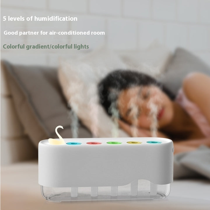 💧🌈 Large Spray Humidifier | Colorful Ambient Light Desk Diffuser ✨