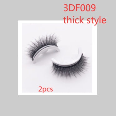 👁️✨ Reusable 3D Mink Lashes – Self-Adhesive Natural False Eyelashes (Glue-Free Silk Style)
