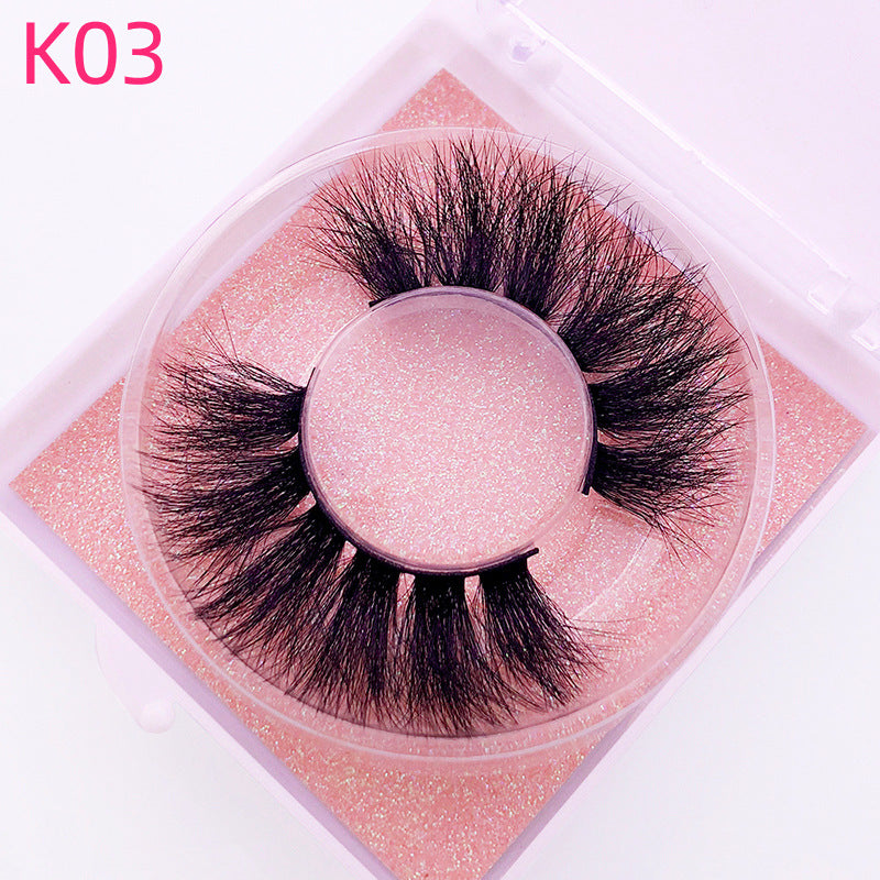 👁️✨ 8D Mink Hair False Eyelashes – Thick Handmade Volume Lash Set