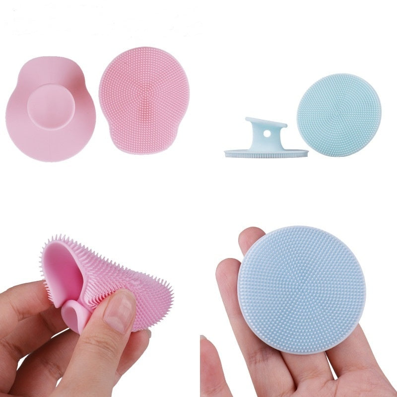 🧼💗 Silicone Bath Brush | Body Cleansing & Anti-Itch Facial Cleaning Tool