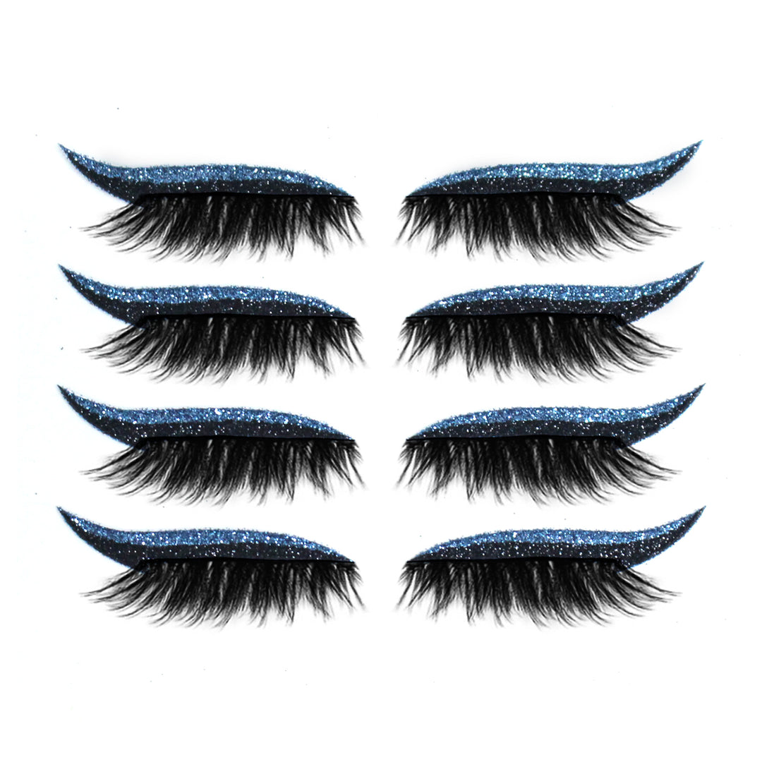 🧲👁️ 3D Magnetic False Eyelashes – 4 Pairs Glue-Free Self-Adhesive Lash Set