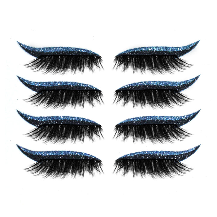 🧲👁️ 3D Magnetic False Eyelashes – 4 Pairs Glue-Free Self-Adhesive Lash Set