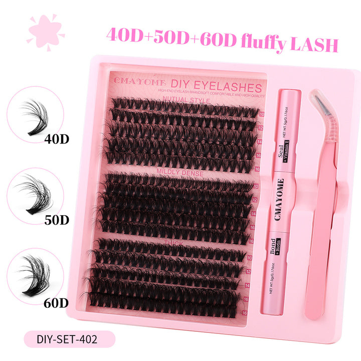 👁️✨ Segment Single Cluster DIY False Eyelashes Extension Suit – Lash Kit