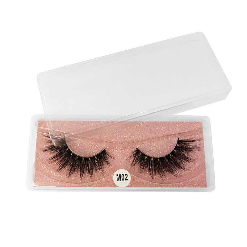 👁️✨ 3D False Eyelashes Set – Thick Volume Imitation Mink Handmade Lash Collection