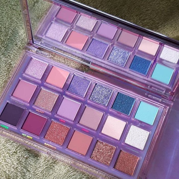 🌍 18-Color Earth Tone Eyeshadow Palette – Matte & Glitter “Mercury Retrograde” Makeup Set ✨