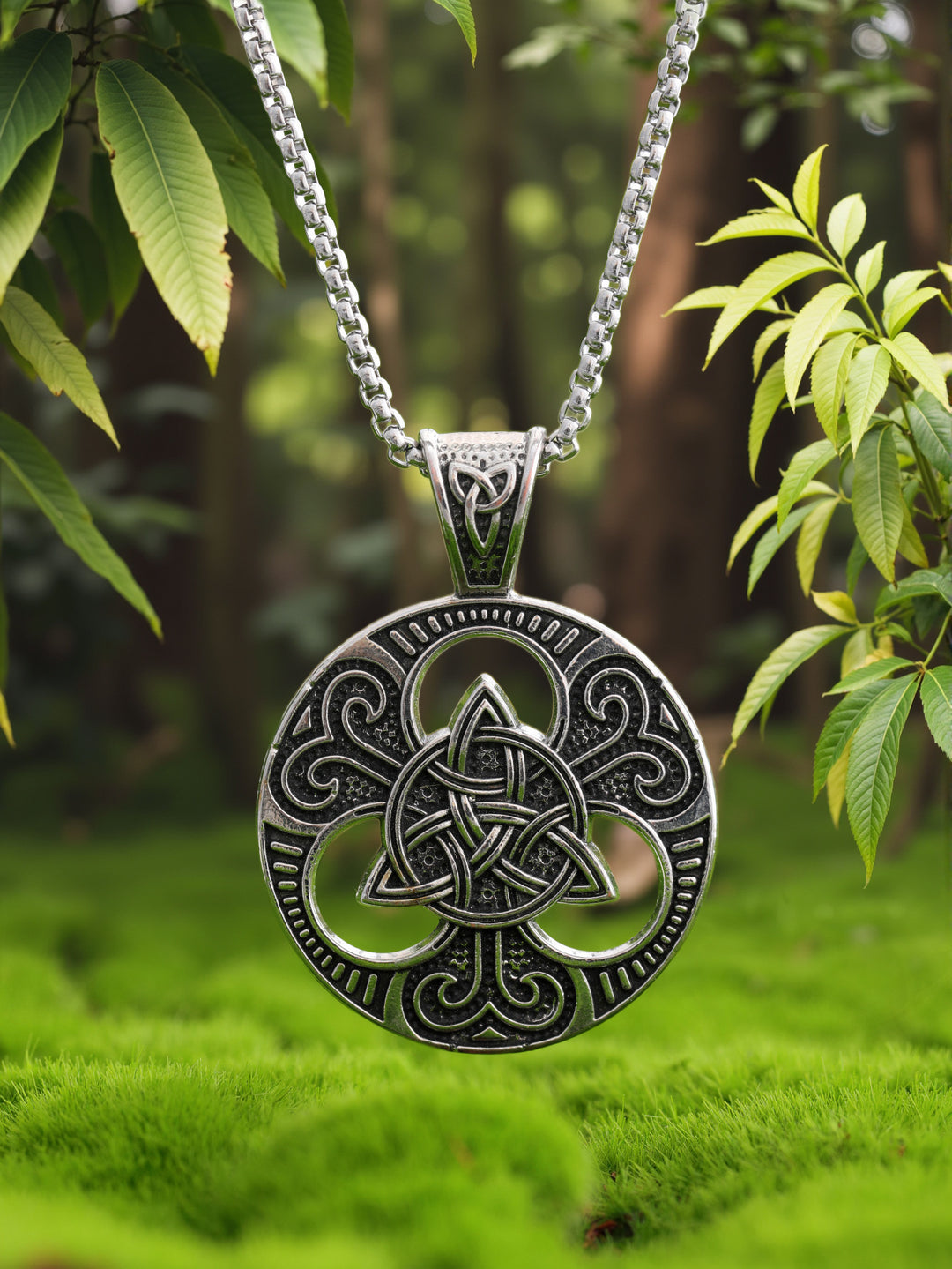 Unisex Vintage Viking Necklace – Nordic Style Metal Pendant Jewelry