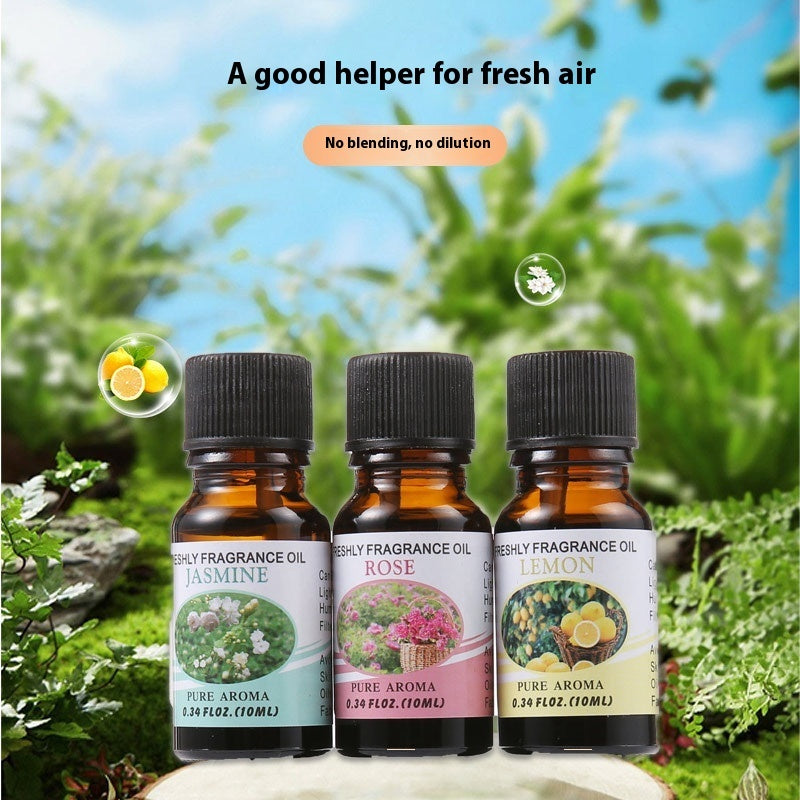 🌿 Fragrant Stone Aromatherapy Humidifier Water-Soluble Essential Oil Set (6 × 10ml Gift Box)